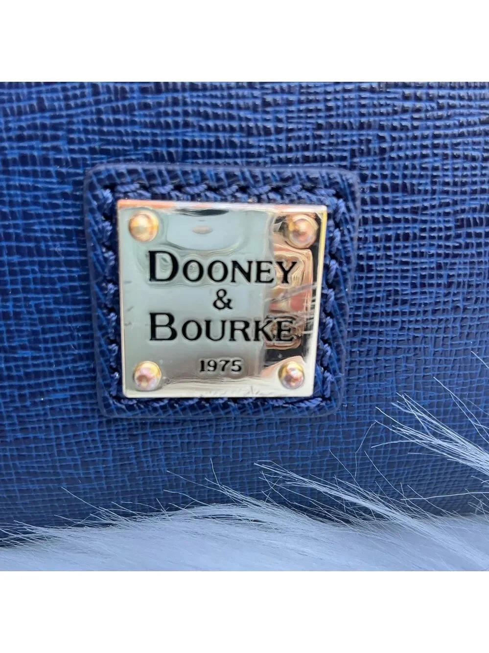Dooney & Bourke Marine Navy Satchel Saffiano Leather a hand Crossbody Bag
